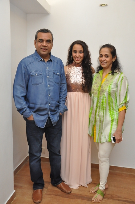 Namrata with Paresh Rawal and Swaroop Sampat